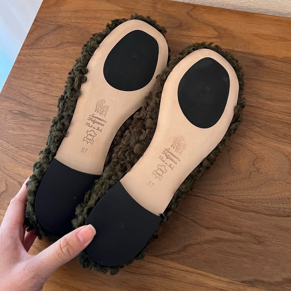 Prosperine shearling ballet flats - Picture 3 of 8
